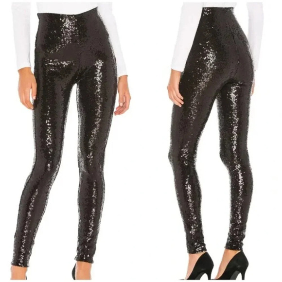 Commando Black Sequin Legging. Sz: XL - Picture 1 of 6